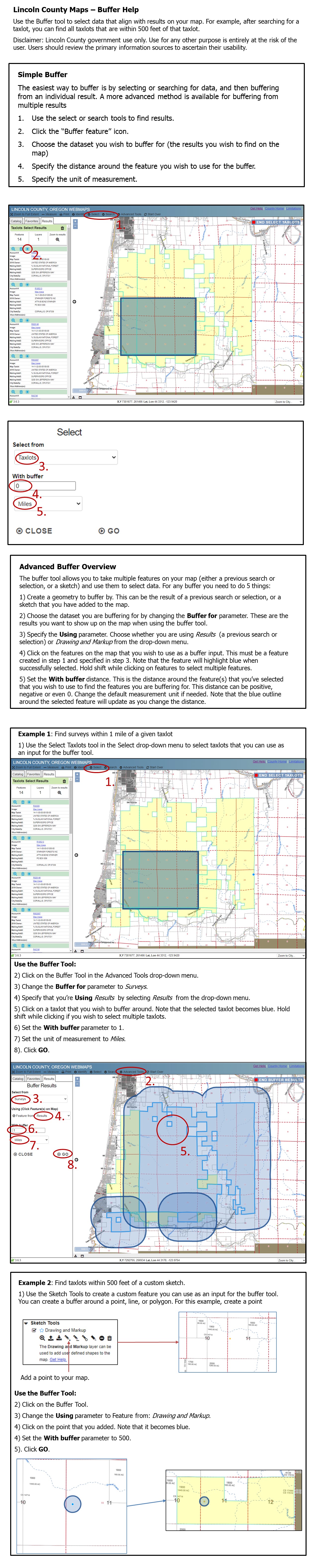 Lincoln County, Oregon - Maps: Help Files